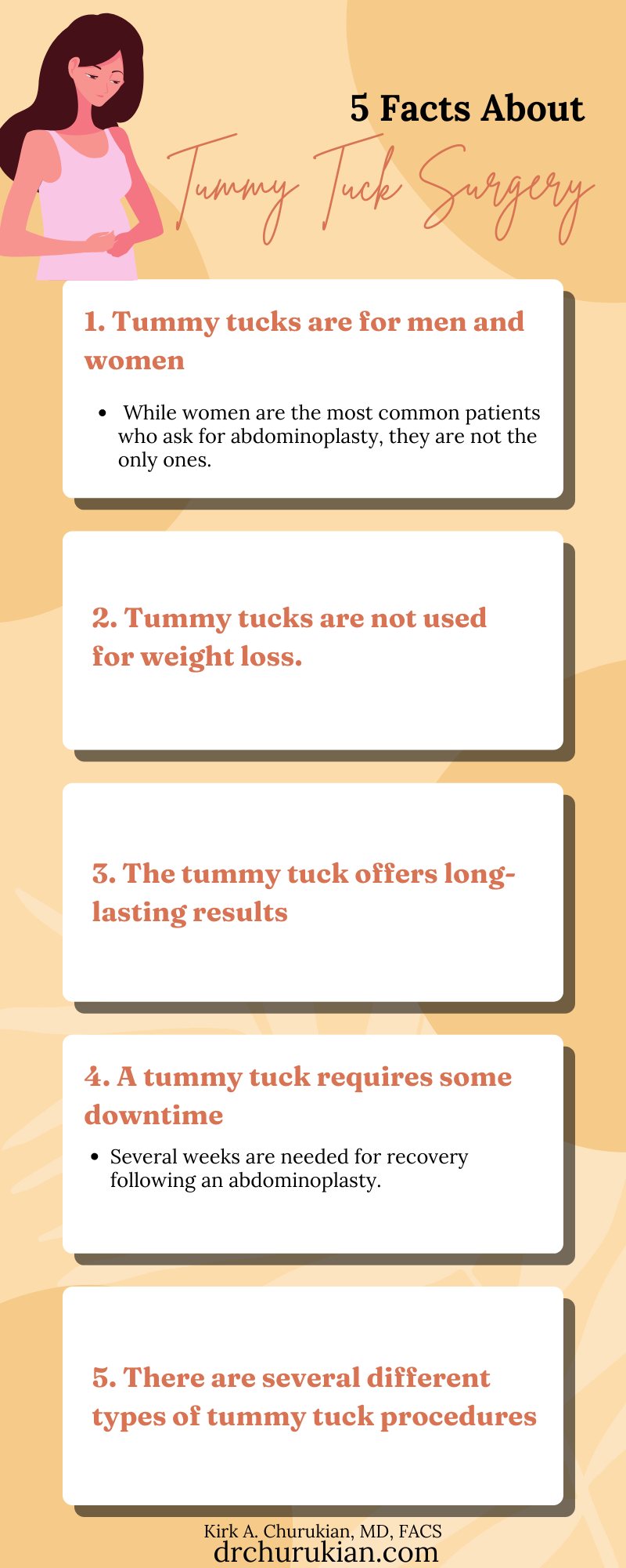 5 facts about Tummy Tuck Surgery Infographic