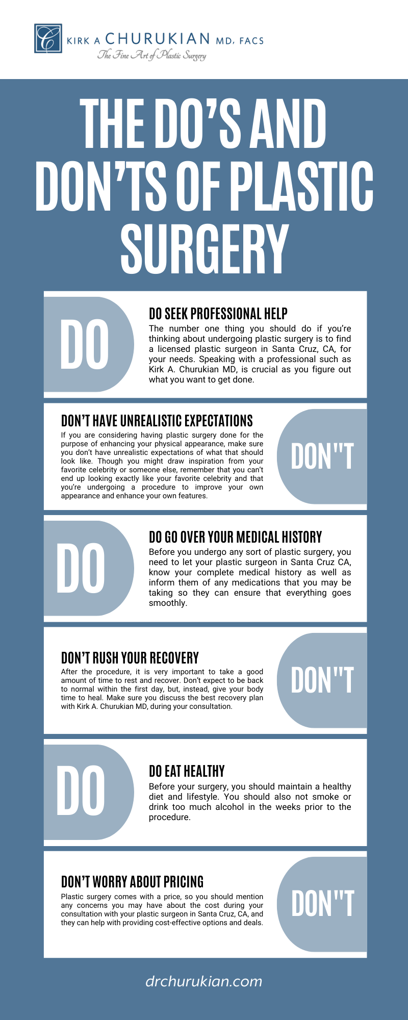 The Do’s and Don’ts of Plastic Surgery