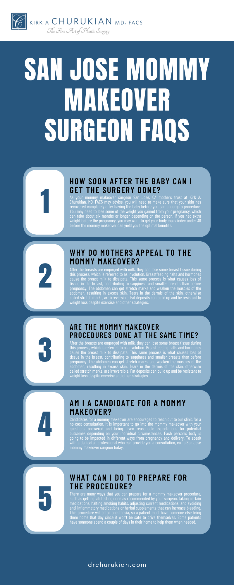 SAN JOSE MOMMY MAKEOVER SURGEON FAQS INFOGRAPHIC