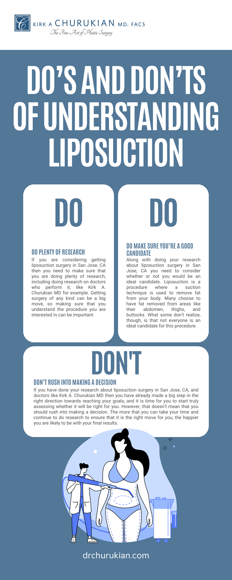 do's and dont's of understanding liposuction infographic